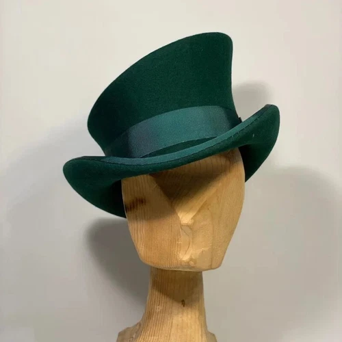 Kaschmir Mütze asymmetrisch Zylinder Unisex Steam Punk Wolle Party Kostüm Magic Cap - Bild 18 von 35