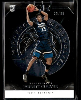 2019-20 Panini Noir Jarrett Culver Rookie 36/99 Minnesota Timberwolves #190