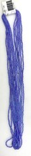 2 Half Hanks of 11/0 Transparent Seed Beads - Amethyst Lined Aqua