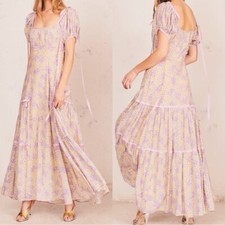 LoveShackFancy Jessie Dress Purple Rain Drop Size 00 NWT