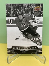 23-24 Roope Hintz UD Canvas Black & White #C146  Dallas Stars