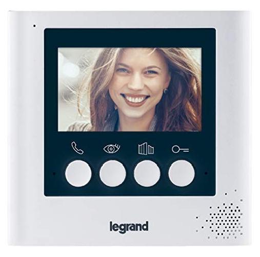 Legrand Videocitofono per interni 369115, a 2 fili, schermo da 4,3