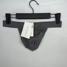 Todd Sanfield Thong Men's Small Gray Charcoal Micro Modal Underwear Solid NEW