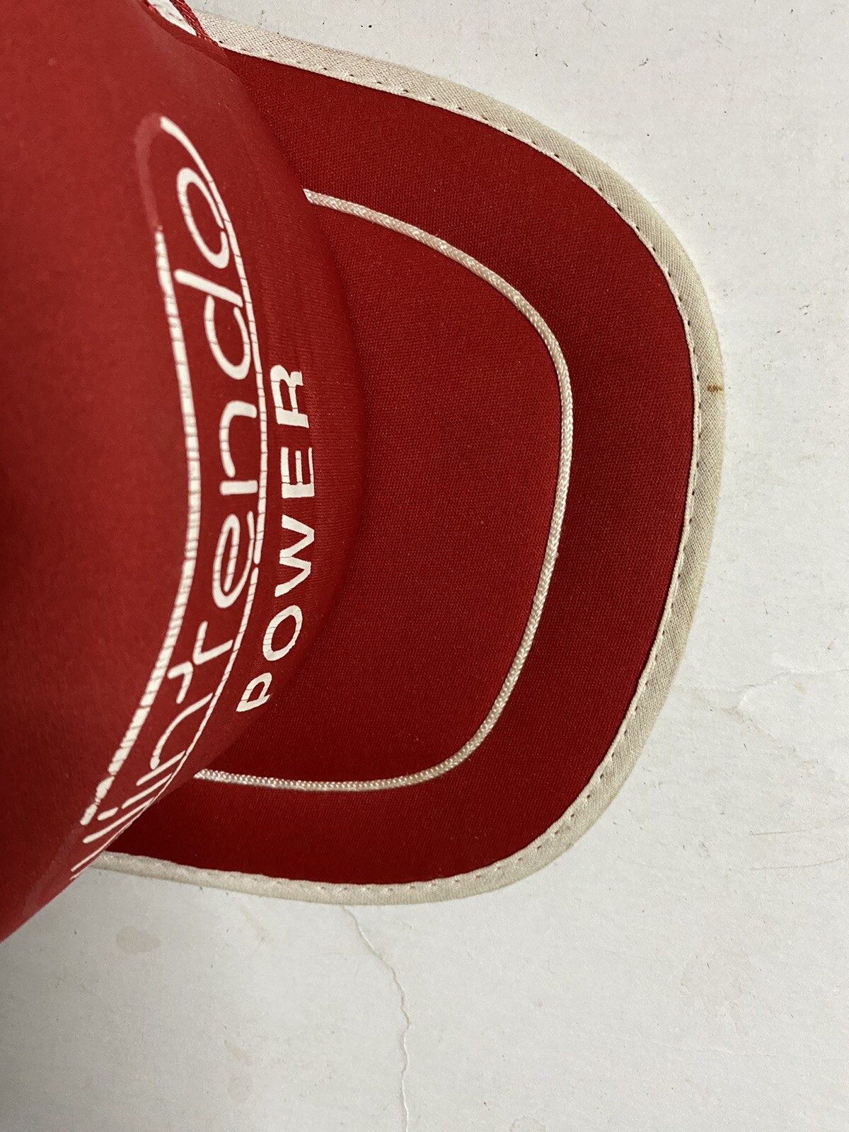 VINTAGE NINTENDO POWER PROMO THREE STRIPE TRUCKER HAT RARE HTF READ DESCRIPTION image 2