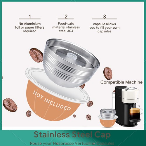 Reusable 7.7oz Vertuo Coffee Capsule 
