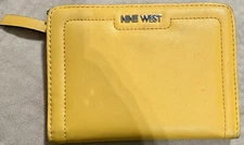 Small Leather Nine West Wallet Yellow - Preowned
