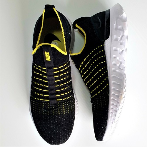 black and yellow nike react