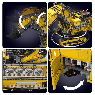 Excavatrice Pelle Sur Chenilles Jaune Mould King 17070 - Blocs De Construction MOC - Neuf 2024