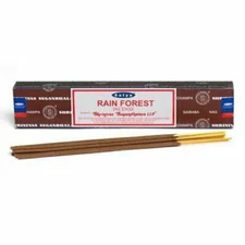 Satya Sai Baba Nag Champa Rain Forest 15 Gram Box Incense Sticks