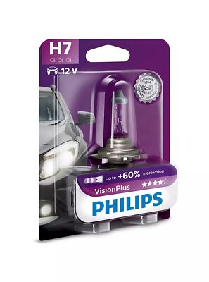 Philips H7 12V 55W PX26d Vision Plus +60% 1st. Blister