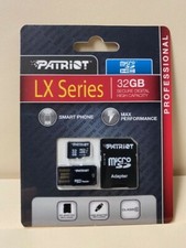 Patriot LX Series 32GB MicroSDHC Memory Card Professional