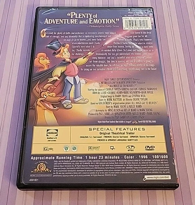 All Dogs Go to Heaven 2 - DVD - ???? 27616859105 | eBay