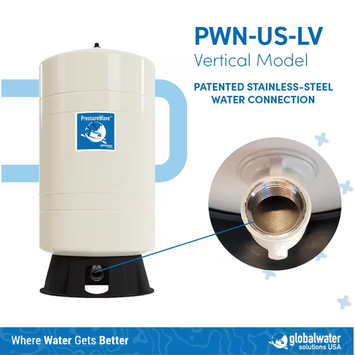 Bladder Tank Water 21 Gal Pressurized Well Tank Precharged Air Pump PressureWave - Picture 3 of 9
