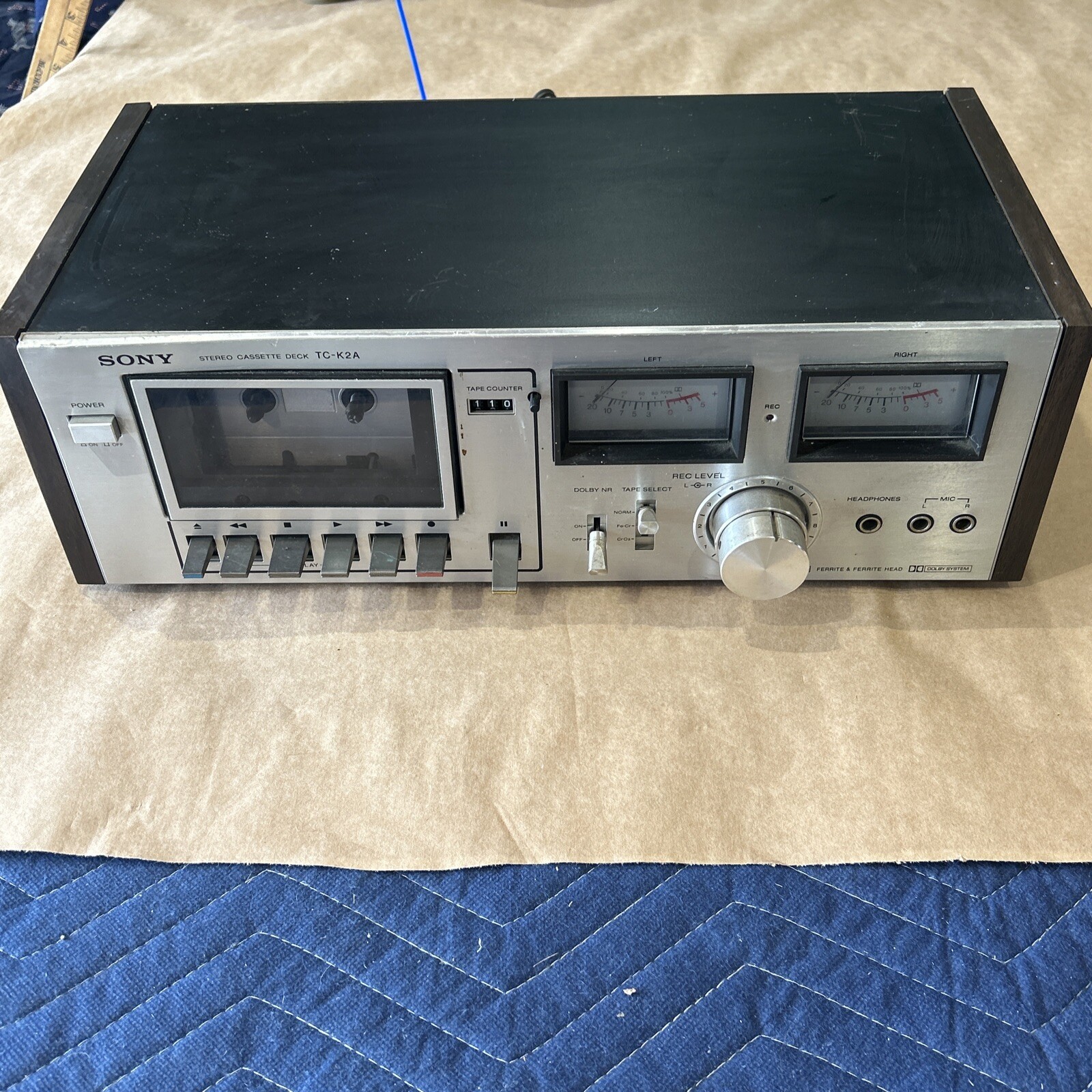 SONY TC-K2A Hi-Fi Stereo Cassette Tape Deck Dolby Completely
