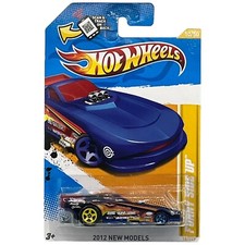 Hot Wheels 2012 New Models FUNNY SIDE UP #10 of 50 Transparent Blue