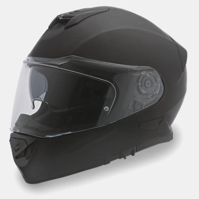 Motorcycle Helmet Full Face XS Daytona Detour Dull Black Vintage Bike DOT DE1-B