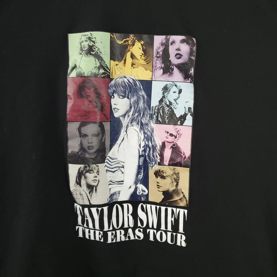 Taylor Swift The Eras Tour Shirt Womens Extra Large Black Crew Neck Short Sleeve - Image 3 of 4