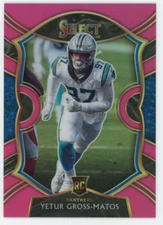 2021 PANINI SELECT #01/10 YETUR GROSS-MATOS PINK PRIZM HOLO ROOKIE CARD RC