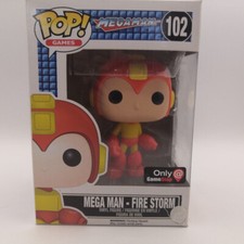 Funko POP! Mega Man - Fire Storm 102 GameStop Exclusive Games W/PROTECTOR - P71