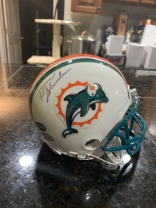 dan marino signed mini helmet