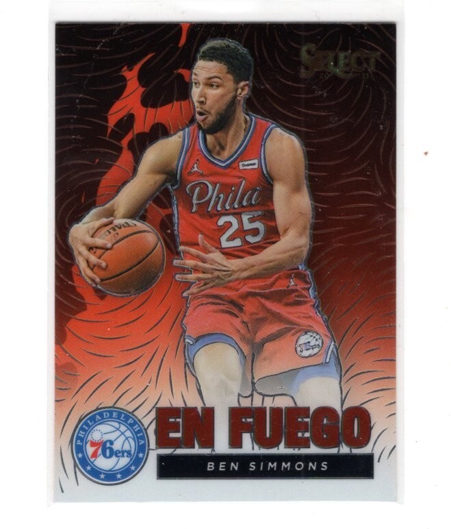 2020 Panini Select En Fuego #10 Ben Simmons, Short Print . Free Shipping