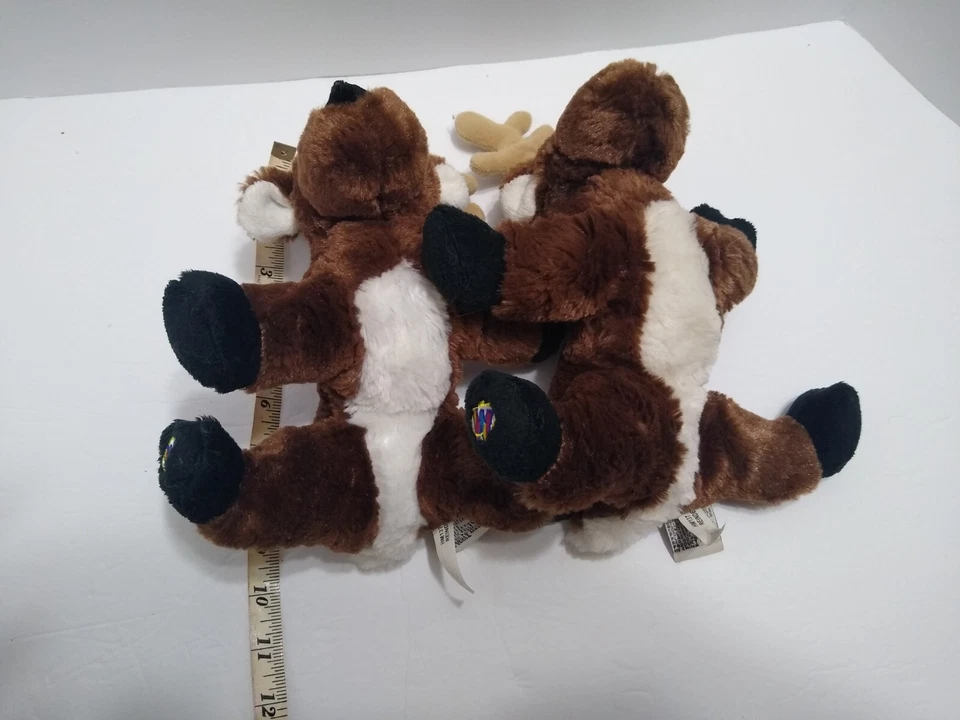 Ganz Webkinz Reindeer Plush Christmas Stuffed Animal Toy NO CODE Lot Of 2 - Image 3 of 4