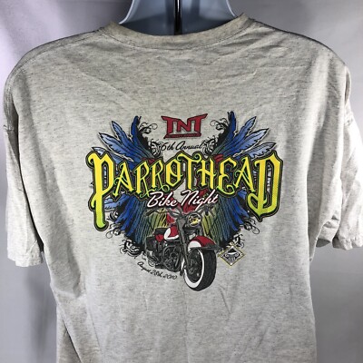TNT ACTION SPORTS 6TH ANNUAL PARROTHEAD BIKE NIGHT 2010 QUINCY 2 SIDED SHIRT 2XL
