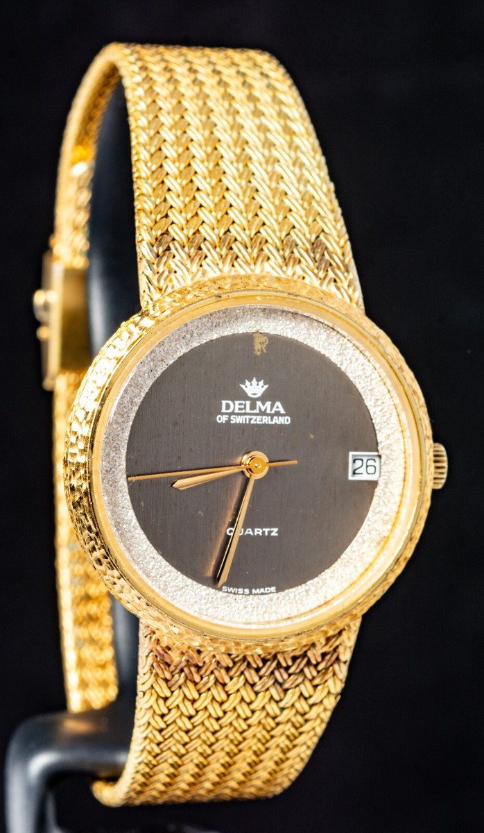 【美品・定価86,400円】イセタンメンズ Dell`ga デルガ italy Rare Dalil Supra Islamic Compass Automatic 2658 Watch Swiss Made