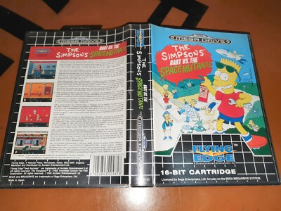 ## The Simpsons: Bart vs Space Mutants - SEGA Mega Drive / MD Spiel - komplett #