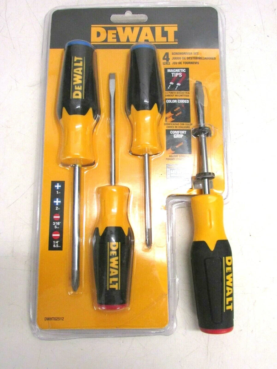 NEW DEWALT 4 pc. SCREWDRIVER SET DWHT62512 eBay