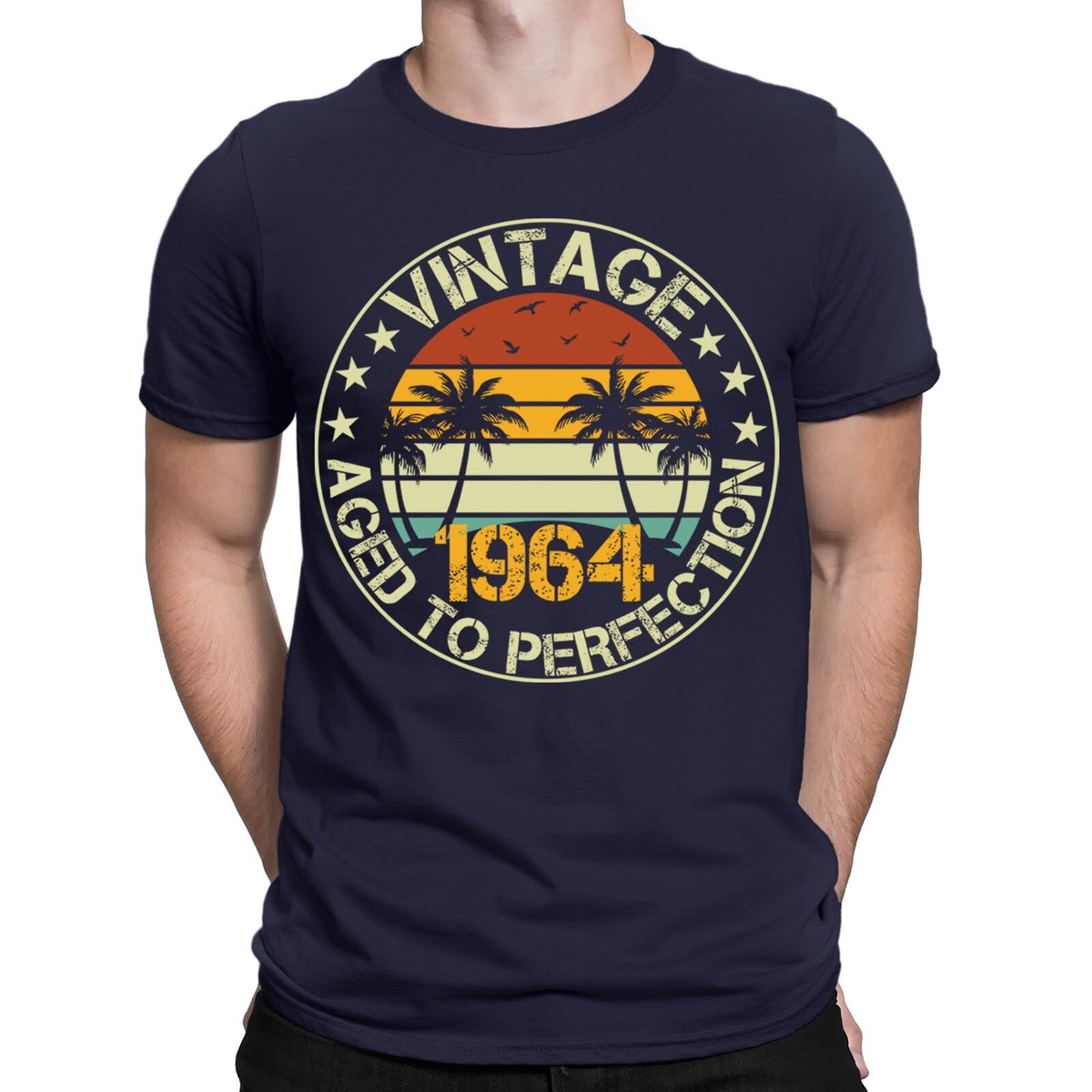 61st Birthday Shirt For Men - Vintage 1964 Top Notch Perfection Gift Tee - View #6