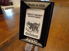 GREAT SMOKY MOUNTAINS BLACK BEAR GATLINBURG TN ZIPPO LIGHTER MINT IN BOX