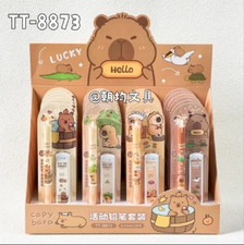 4pcs Capybara Cute Kawaii Mechanical Pencils Sketch Writing Stationery 0.5 mm