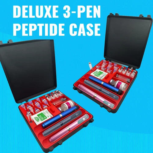 3 Pen Storage Case &ndash; Peptide, GLP-1 & Insulin Organizer | Travel Case