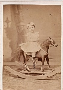 realistic rocking horse