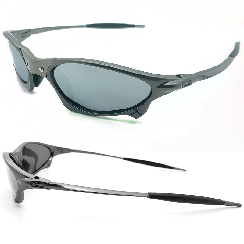Metal-X Penny Cyclops Sunglasses Polarized Silver Iridium UV400