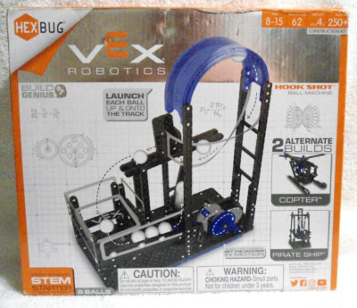 Hex Bug Vex Robotics Hook Shot Ball Machine Build Genius 250+ Pcs Difficulty 4