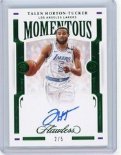 2020-21 Panini Flawless Momentous Emerald Auto #MOM-THT Talen Horton-Tucker #2/5