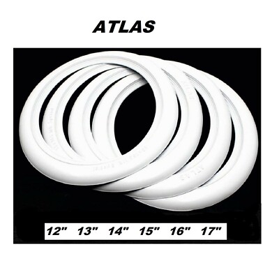  4 X Atlas white wall ringen 12 13 14 15 16 17 inch voor oldtimer-banden
