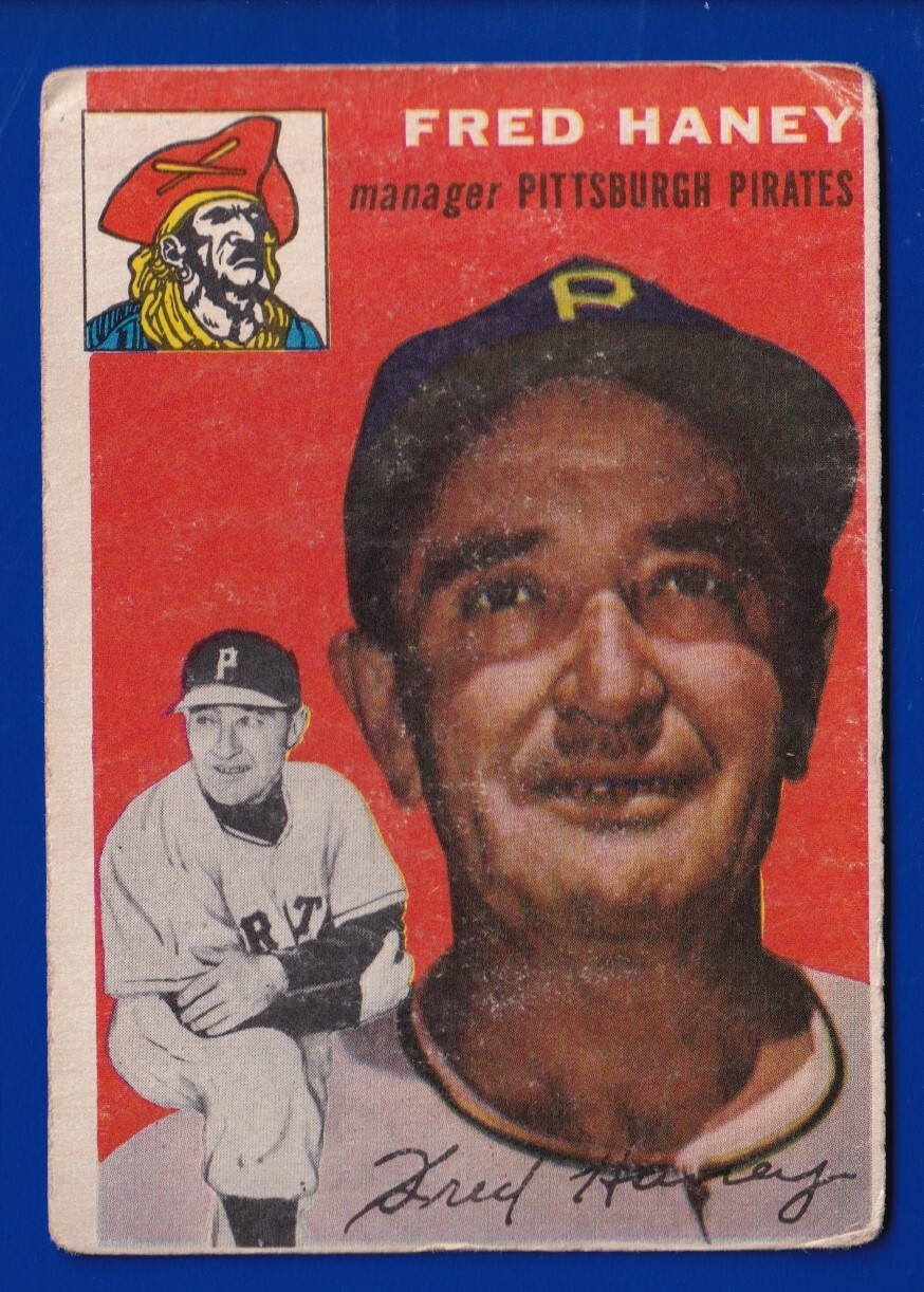 FRED HANEY ROOKIE pirates 1954 TOPPS #75 FAIR/GOOD