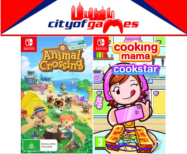 Animal Crossing New Horizons & Cooking Mama Cookstar Switch