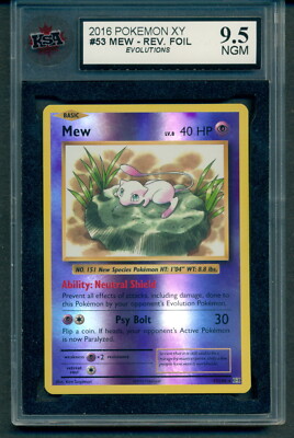 2016 Pokemon Evolutions #53 Mew Reverse Holo KSA 9.5 NGM | eBay