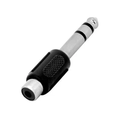 5pcs Stereo 6.35mm 1/4" Male Plug to RCA Female Jack Audio Adapter Connector