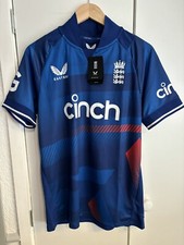 England Castore Cricket Shirt Adult Small Excellent Condition 