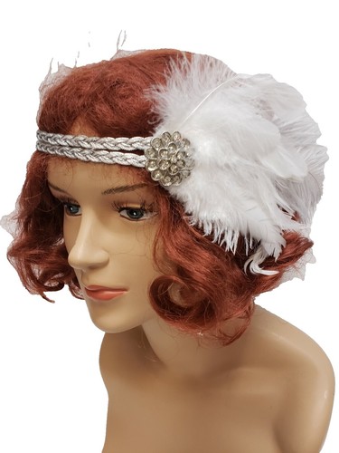 White Cloche Hat, Polar Pure Made In Italy Classic 20s  display picture 1