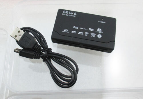All in One 1 Speicherkartenleser USB extern SD SDHC Micro Mini M2 MMC XD CF MS - Bild 5 von 10