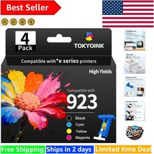Replacement HP 923 Ink Cartridges 4 Pack - High Yield  Fade Resistant Features