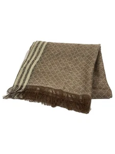 Foulard femme GUCCI lin beige imprimé intégral