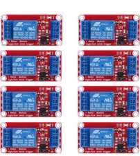 8pcs DC 12V Relay Module 1 Channel Relay Board with Optocoupler Isolation Suppor