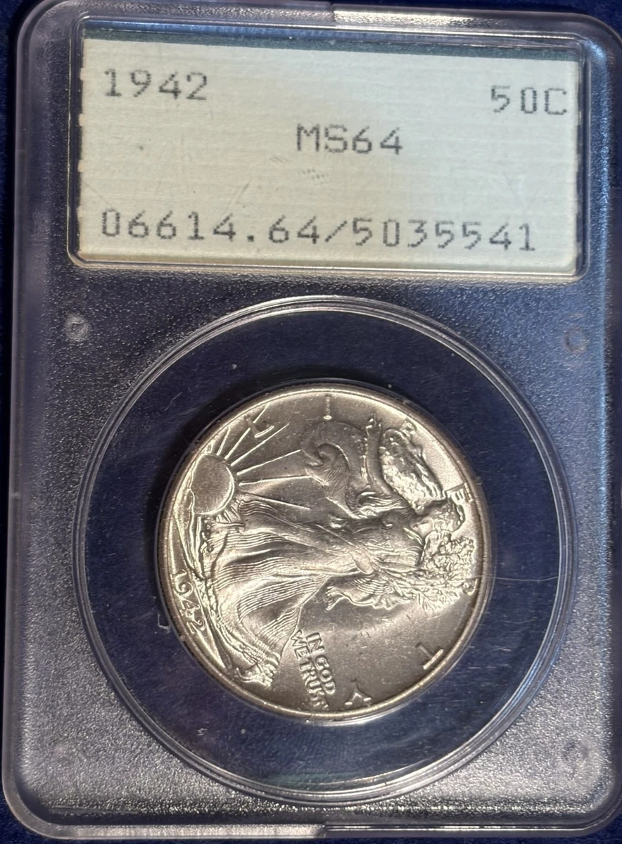 25+ 1942 Year Grade MS 64 Liberty Walking Half Dollars (1916-1947
